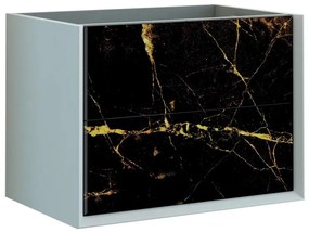 Mobile da bagno sotto lavabo BADEN HAUS Bellagio bianco L 70 x H 48 x P 46 cm 2 cassetti, lavabo non incluso