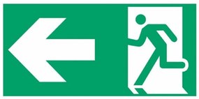 Pittogramma adesivo di segnalazione per Lampada di Emergenza Serie Lux