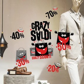 Saldi Crazy | Vetrofania