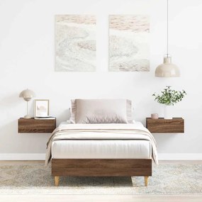 Giroletto Senza Materasso Rovere Marrone 90x200cm İn Truciolato /