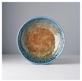 Piatto fondo in ceramica beige-blu Earth &amp; Sky, ø 24 cm Earth &amp; Sky - MIJ