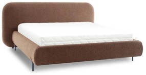 Letto matrimoniale imbottito color terracotta con contenitore e rete inclusi 180x200 cm Pointt – ELTAP