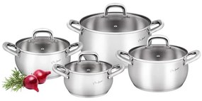 Lamart - Set pentole 8 pezzi in acciaio inox