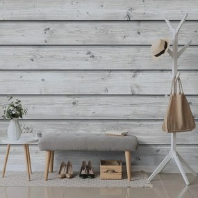 Carta da parati – Imitazione del Legno Grigio