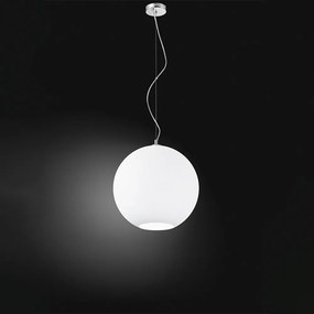 Lampadario Contemporaneo Ufo Bianco 1 Luce E27 Grande