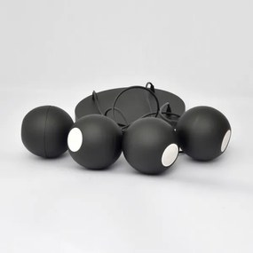 Lampadario LED a sospensione con filo MIDWAY 4xGU10/4,8W/230V nero