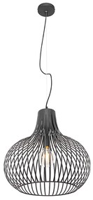 Lampada a sospensione moderna nera 48 cm - Saffira