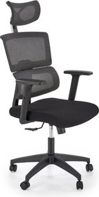 Sedia da ufficio Pablo in grigio/nero - H127 cm