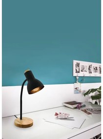 Eglo 98831 - Lampada da tavolo VERADAL 1xE27/40W/230V nero