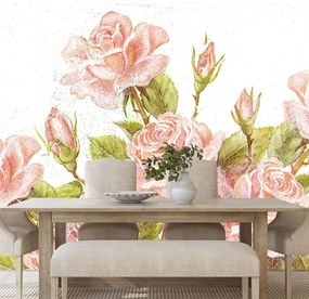 Carta da parati – Bouquet vintage di rose