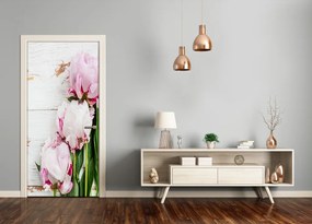 Adesivo per porta Peonia 95x205 cm