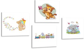 Set di quadri – Animali colorati