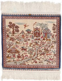 Hereke Tappeto orientale 60x60 (Tacchino) Annodato A Mano