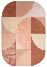 Tappeto in lana rosa 160x230 cm Earth - Asiatic Carpets