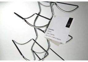 Portabottiglie in metallo argentato 12 bottiglie Jaxen - Premier Housewares