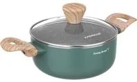 Casseruola 18 cm verde Cooking Therapy con coperchio