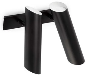 FARO 29876 - Faretto da muro LINK 2xGU10/11W/230V nero