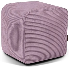 Puof a sacco viola con rivestimento in velluto a coste Plus 50 Lounge – SLOWDOWN