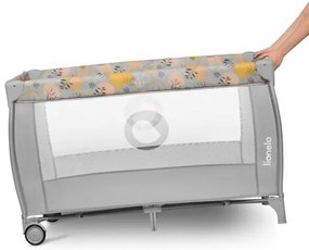 Lionelo - Lettino da viaggio STEFI PLUS Rosa/Giallo