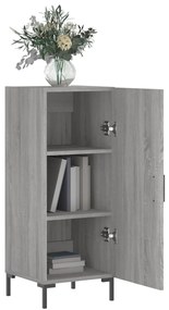 Credenza grigio sonoma 34,5x34x90 cm in legno multistrato