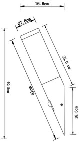 Globo 3157S - Lampada da esterno DACIA 1xE27/60W/230V