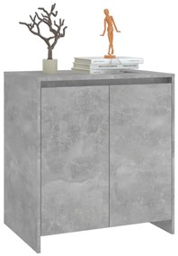 Credenza grigio cemento 70x41x75 cm in legno multistrato