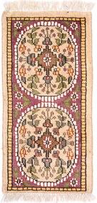 Agra Tappeto 30x60 Beige (Indian) Annodato A Mano