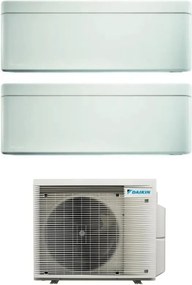 climatizzatore condizionatore daikin bluevolution dual split inverter serie stylish white 7+15 con 2mxm50a r-32 wi-fi integrato 7000+15000 colore