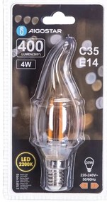 Lampadina LED FILAMENT C35 E14/4W/230V 2200K - Aigostar