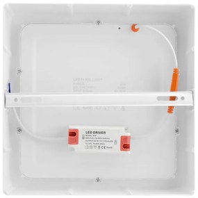 Plafoniera LED Slim Quadrata 20W 2.000lm no Flickering 225x225mm