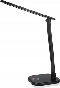 Lampada da tavolo dimmerabile LED RGBW con ricarica wireless LED/7W/5V USB nera