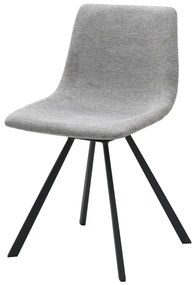 Sedia da pranzo grigio chiaro Yukon - Unique Furniture