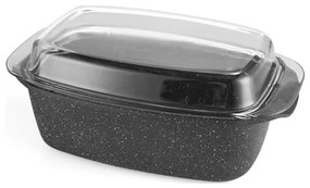 Teglia con coperchio 32x20x11 cm nera