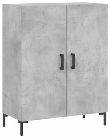 Credenza grigio cemento 69,5x34x90 cm in legno multistrato