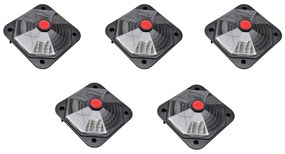 Riscaldatore Solare Piscina 735 W Set Di 5 /