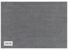 Divano letto angolare in velluto a coste grigio (variabile) Lazy Lukka - Miuform