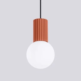 Sollux SL.1729 - Lampadario a sospensione con filo HALO 1xG9/8W/230V diametro 12 cm arancione