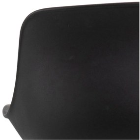 Sgabello da bar nero (altezza della seduta 76 cm) Tina – Actona