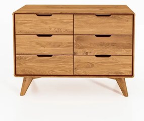 Cassettiera bassa in rovere 90x63 cm Greg - The Beds