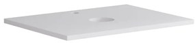 Top per lavabo Niwa L 60 x H 1.8 x P 46 cm laccato opaco bianco truciolare