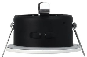Portafaretto IP65 Tondo da Incasso per GU10 Foro Ø70mm Bianco