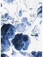 KEK Amsterdam Carta da parati panoramica Royal Blue Flowers 1 - Multicolor - 3.896m