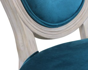 OVAL BACK - sedia vintage in velluto