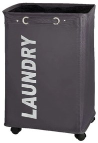 Cesto portabiancheria Quadro grigio, 79,2 l Corno - Wenko