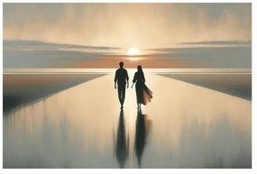 Quadro su tela – Innamorati al crepuscolo