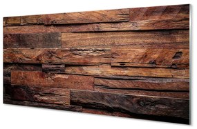 Pannello paraschizzi cucina Struttura in venature del legno 100x50 cm