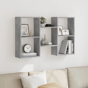 Scaffale A Muro Grigio Cemento 96x18x60 Cm İn Truciolato /