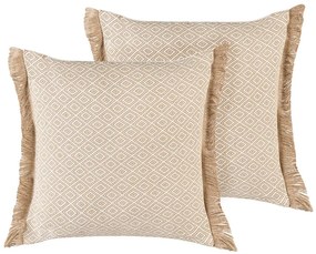 Set di 2 cuscini decorativi 45 x 45 cm LONAR Beliani