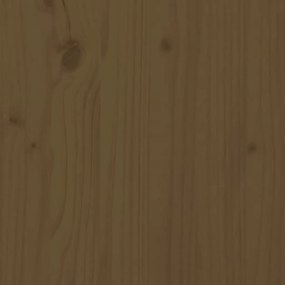 Testiera per letto miele 125,5x4x100 cm legno massello di pino