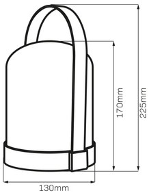 Lampada da tavolo decorativa LED RGBW MINORKA LED/0,3 W/4,5 V 3xAA